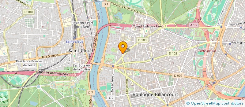 localisation de l'entreprise SELARL IMAGERIE MEDICALE ST DENIS à BOULOGNE-BILLANCOURT