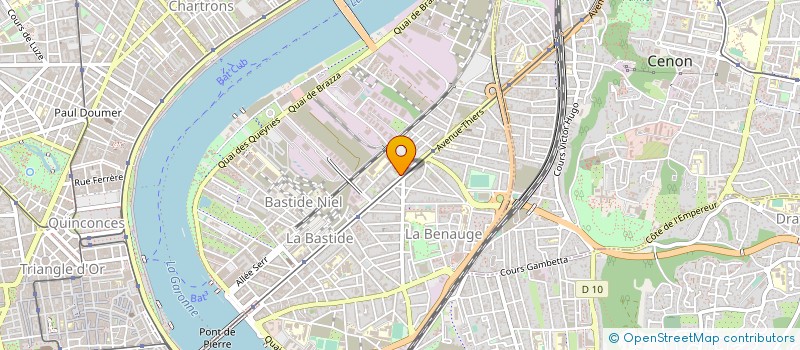 localisation de l'entreprise SELARL IMAGERIE THIERS à BORDEAUX