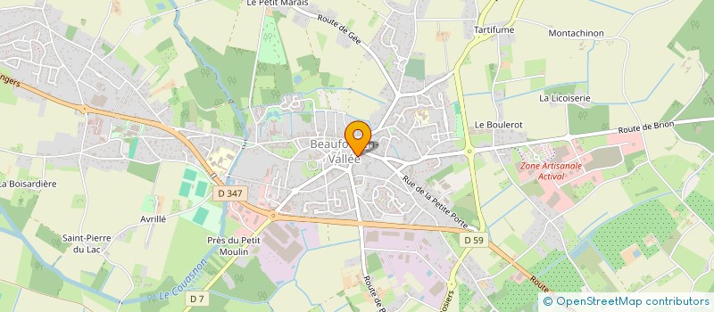 localisation de l'entreprise SELARL ISABELLE METAIS GROLLIER NOTAIRE à BEAUFORT-EN-ANJOU