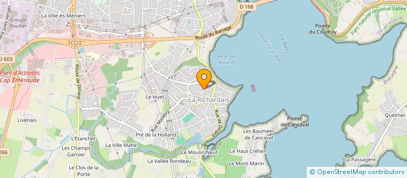 localisation de l'entreprise SELARL J.B.M.G.  LA RICHARDAIS