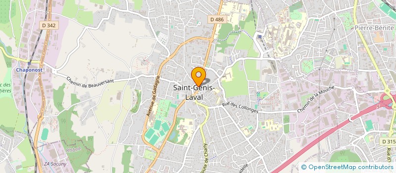 localisation de l'entreprise SELARL JABOULAY à SAINT-GENIS-LAVAL