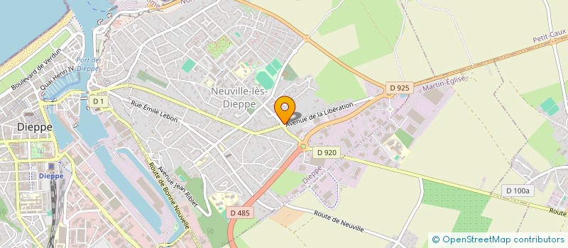 localisation de l'entreprise SELARL JEAN-CHARLES TOCQUES à DIEPPE