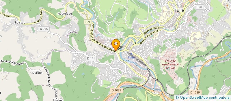 localisation de l'entreprise SELARL JEAN NOEL DOS SANTOS  TULLE