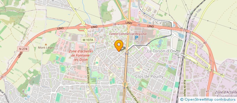 localisation de l'entreprise SELARL JEROME PARMENTIER à DIJON