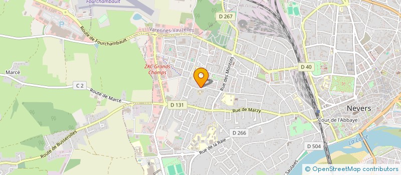 localisation de l'entreprise SELARL JM VILLA à NEVERS