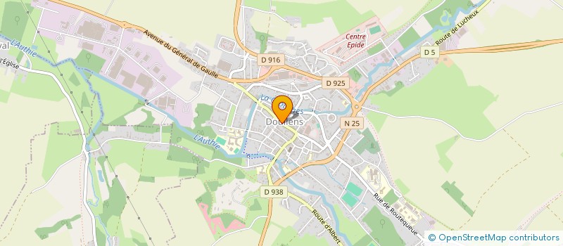 localisation de l'entreprise SELARL JULIE MARTIN  DOULLENS