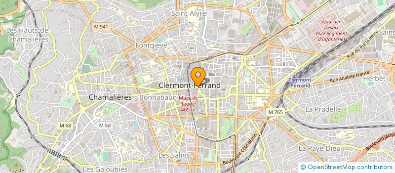 localisation de l'entreprise SELARL JULIEN DECORPS, TITULAIRE D'UN OFFICE D'HUISSIER DE JUSTICE  CLERMONT-FERRAND