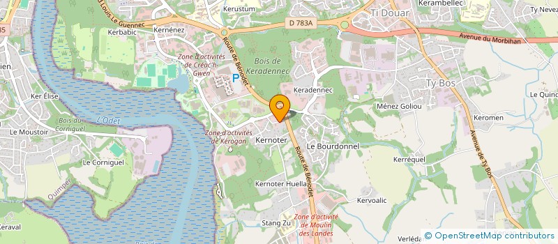 localisation de l'entreprise SELARL KERNOTER à QUIMPER