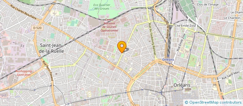 localisation de l'entreprise SELARL KINE BALNEO DUNOIS SONIS à ORLEANS