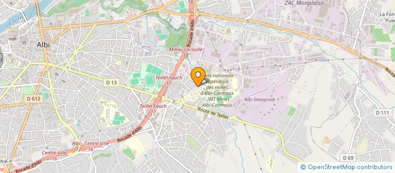 localisation de l'entreprise SELARL LA CLE DES CHAMPS à ALBI