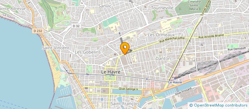 localisation de l'entreprise SELARL LA GRANDE PHARMACIE THIERS à LE HAVRE