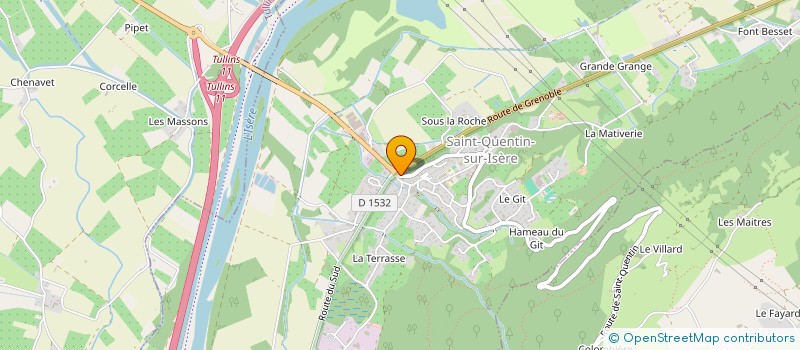 localisation de l'entreprise SELARL LA PHARMACIE DE SAINT QUENTIN  SAINT-QUENTIN-SUR-ISERE