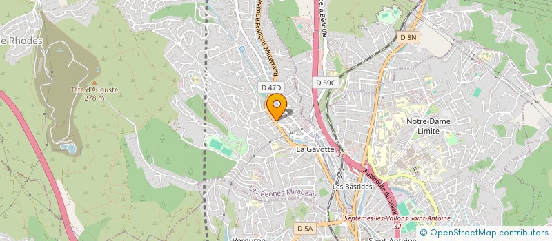 localisation de l'entreprise SELARL LA RENAISSANCE SOCIETE D'EXERCICE LIBERAL A RESPONSABILITE LIMITEE DES DOCTEURS MOUTET ET PALMIERI à LES PENNES-MIRABEAU