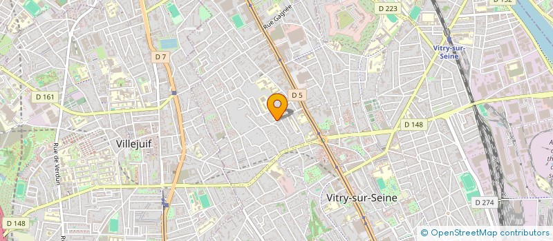 localisation de l'entreprise SELARL LABO ANAL BIO MEDI MILLET MAROTTE  VITRY-SUR-SEINE