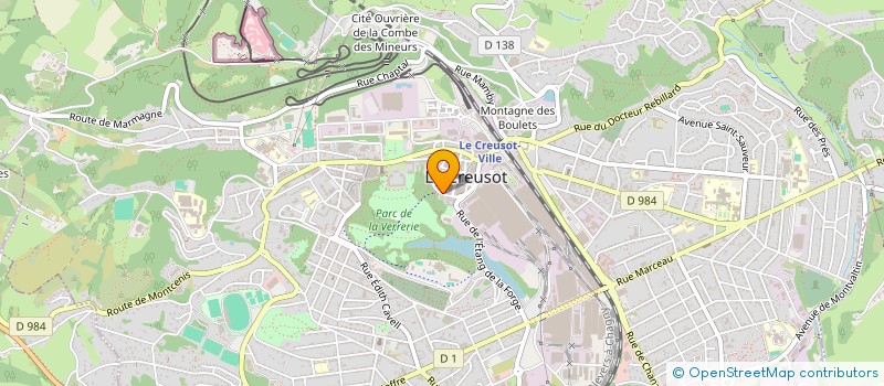 localisation de l'entreprise SELARL LAMAIN  LE CREUSOT