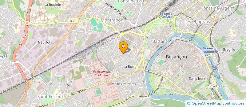 localisation de l'entreprise SELARL LAMBERT BRIQUEZ  BESANCON