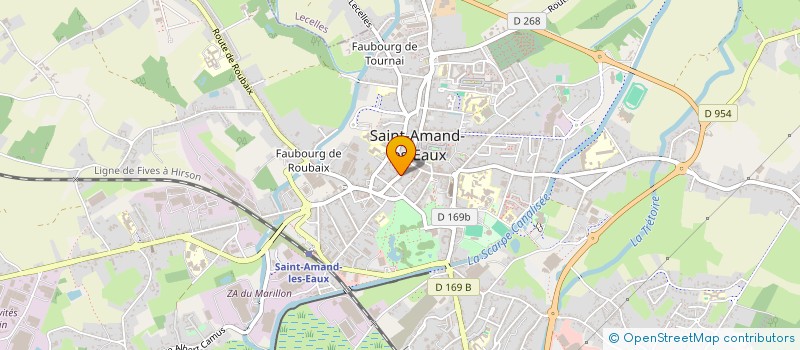 localisation de l'entreprise SELARL LE BAUBE à SAINT-AMAND-LES-EAUX