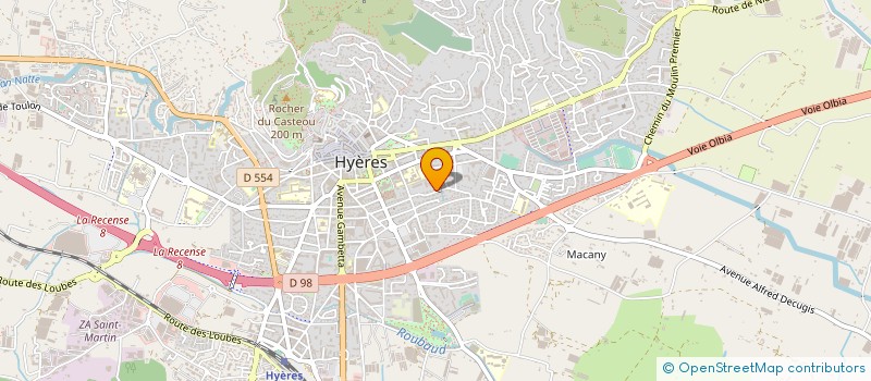 localisation de l'entreprise SELARL LE BOURDON à HYERES