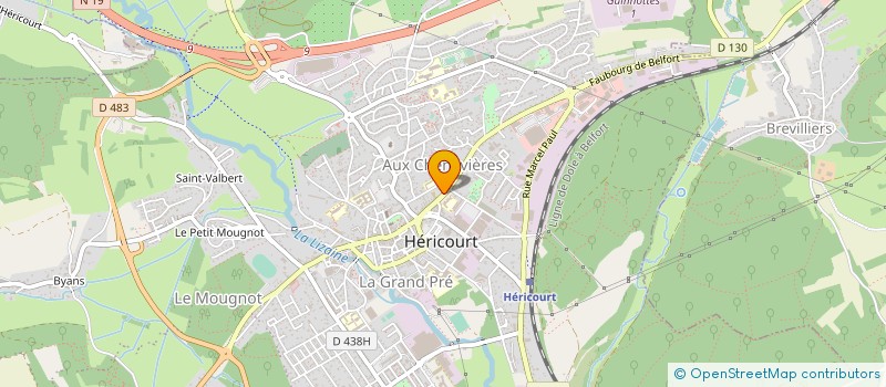 localisation de l'entreprise SELARL LE CABINET D'OEDIPE  HERICOURT