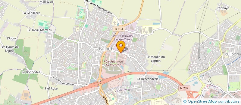 localisation de l'entreprise SELARL LE GUENNEC  LAGORD