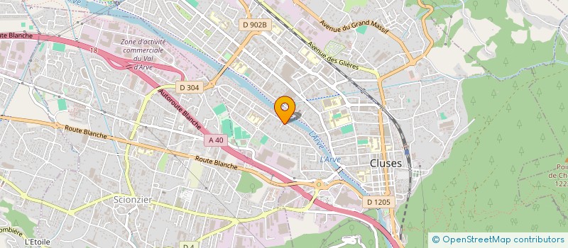 localisation de l'entreprise SELARL LEGI'ARVE  CLUSES