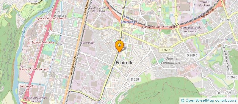 localisation de l'entreprise SELARL LEQUEUX à ECHIROLLES
