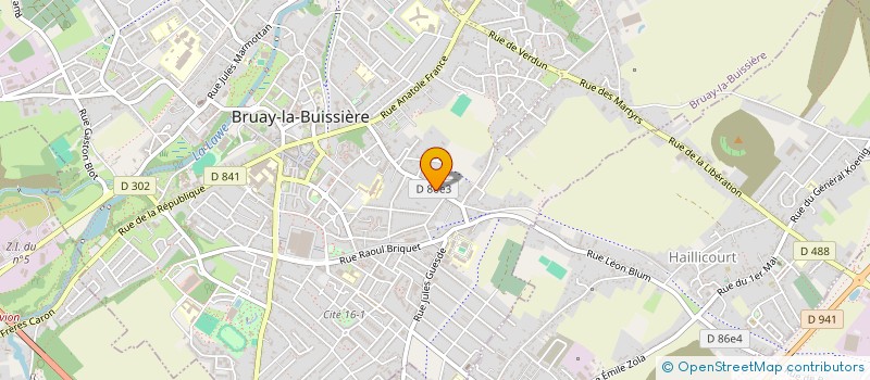 localisation de l'entreprise SELARL LEROUGE LEJEUNE à BRUAY-LA-BUISSIERE