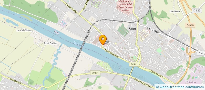 localisation de l'entreprise SELARL LIGEVET à GIEN