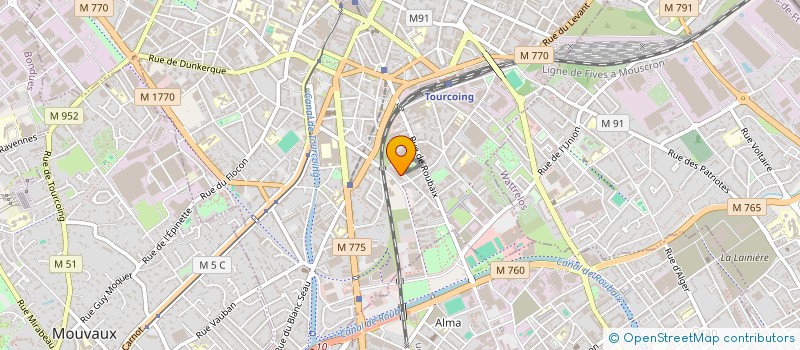 localisation de l'entreprise SELARL LOVINY  TOURCOING