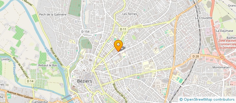 localisation de l'entreprise SELARL LUSINCHI GEOMETRES EXPERTS à BEZIERS