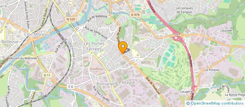 localisation de l'entreprise SELARL M N P à LIMOGES