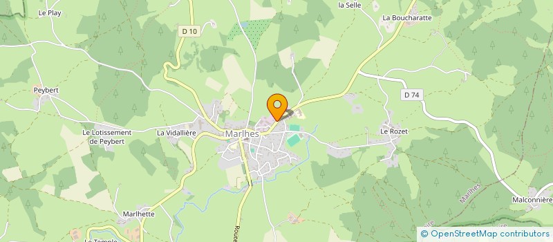 localisation de l'entreprise SELARL M'VET  MARLHES