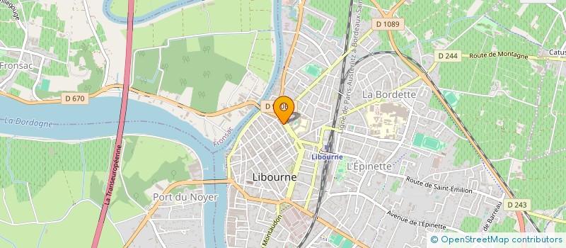 localisation de l'entreprise SELARL MA PHARMACIE DES ALLEES  LIBOURNE