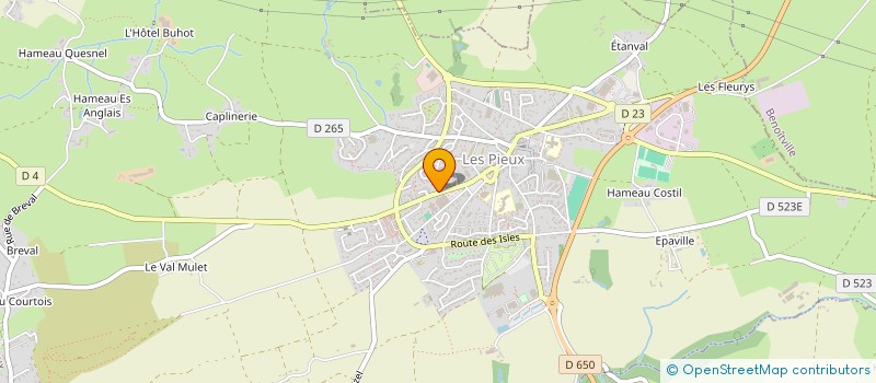 localisation de l'entreprise SELARL MAHIER HORVAIS AUBERT  LES PIEUX