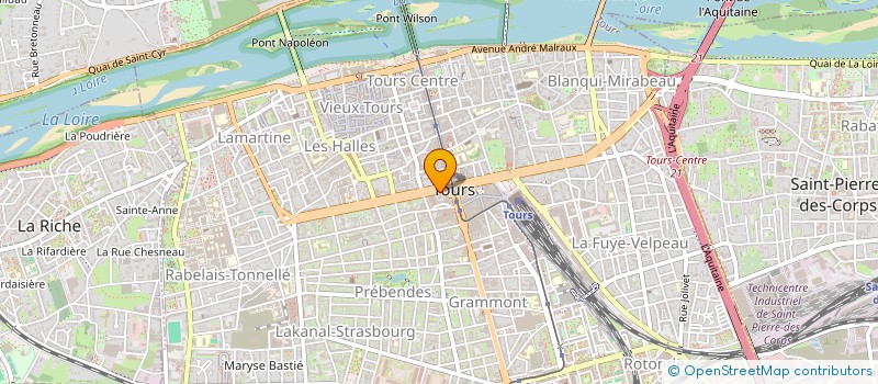 localisation de l'entreprise SELARL MARIE-BEATRICE GAUCHER  TOURS