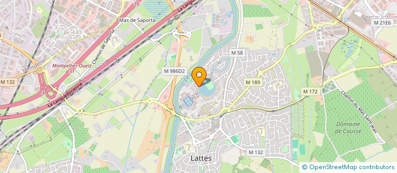 localisation de l'entreprise SELARL MASSOT MULLER à LATTES