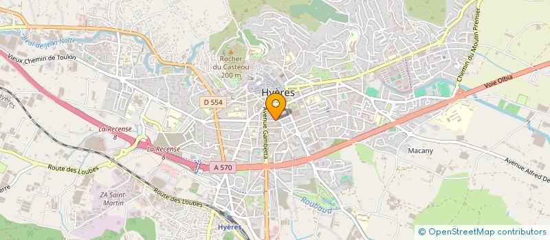 localisation de l'entreprise SELARL MATHILDE BERLAND à HYERES