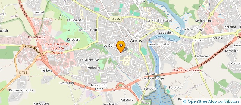 localisation de l'entreprise SELARL MAXIME ETIENNE à AURAY