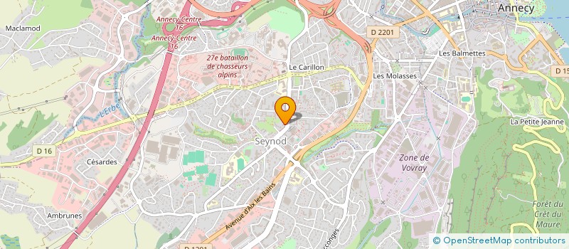 localisation de l'entreprise SELARL MAZOYER VOUTHISOUK à ANNECY