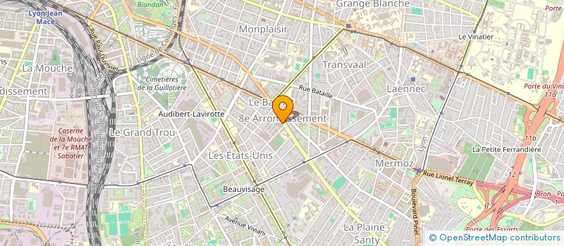 localisation de l'entreprise SELARL MED. DR SONNERY COTTET BERTRAND à LYON