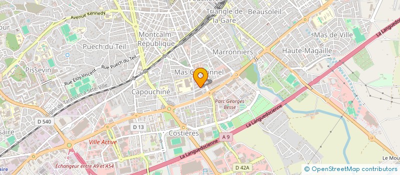 localisation de l'entreprise SELARL MEDI'CARB  NIMES