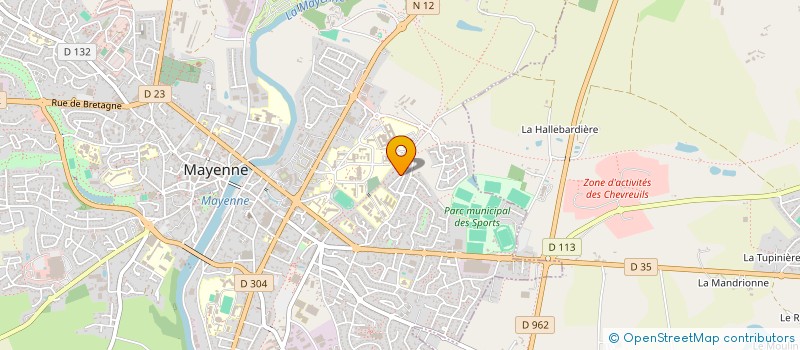 localisation de l'entreprise SELARL MEDICALE CARDIS à MAYENNE