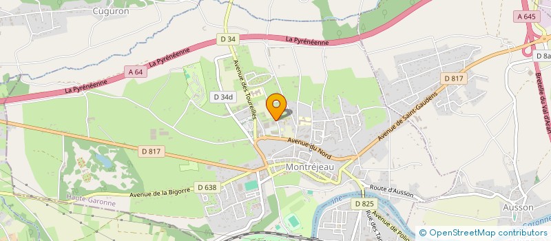 localisation de l'entreprise SELARL MELINDA MARSALET  MONTREJEAU