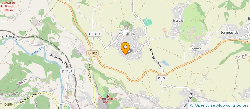 localisation de l'entreprise SELARL MENEKINE  POLIGNAC