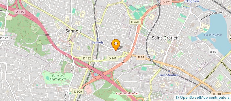 localisation de l'entreprise SELARL MENSANH à SANNOIS
