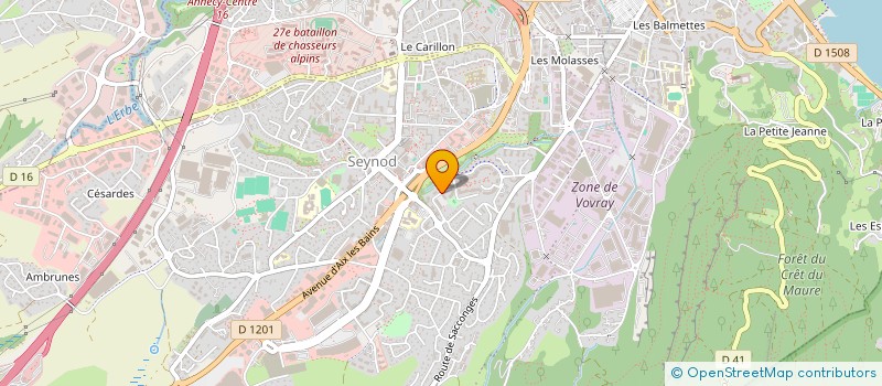localisation de l'entreprise SELARL METEORE à ANNECY