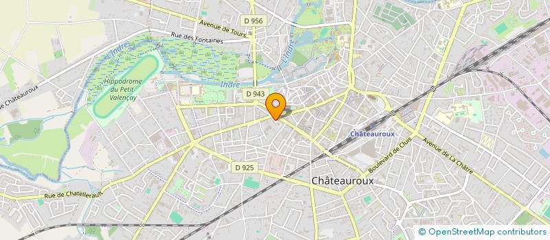 localisation de l'entreprise SELARL MEYRA PODOLOGIE à CHATEAUROUX