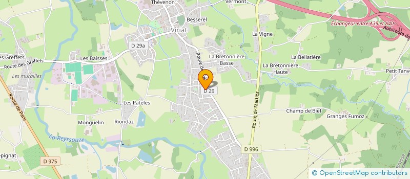 localisation de l'entreprise SELARL MGCDV à VIRIAT