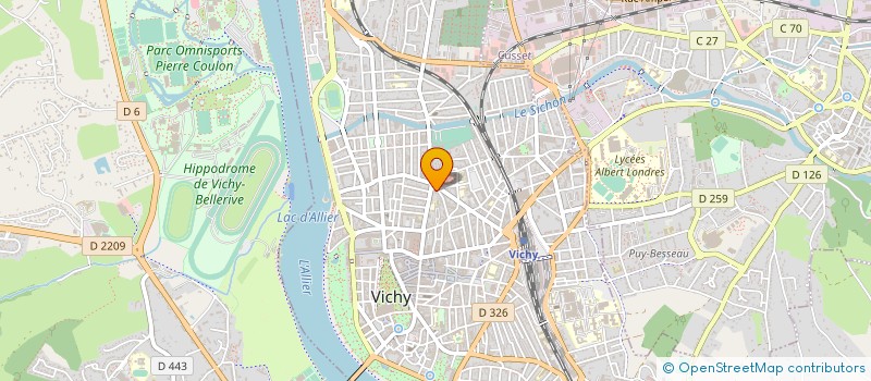 localisation de l'entreprise SELARL MICHALET à VICHY