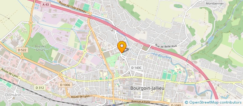 localisation de l'entreprise SELARL MJ ALPES à BOURGOIN-JALLIEU